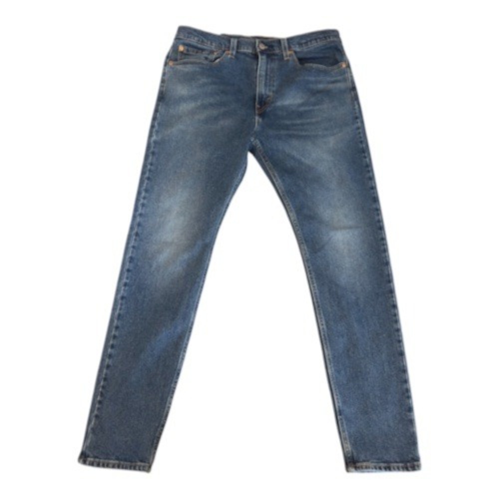 Levis 512 Slim Taper Jeans Mens 34x32 Blank Label Denim Pants Med Wash S40196